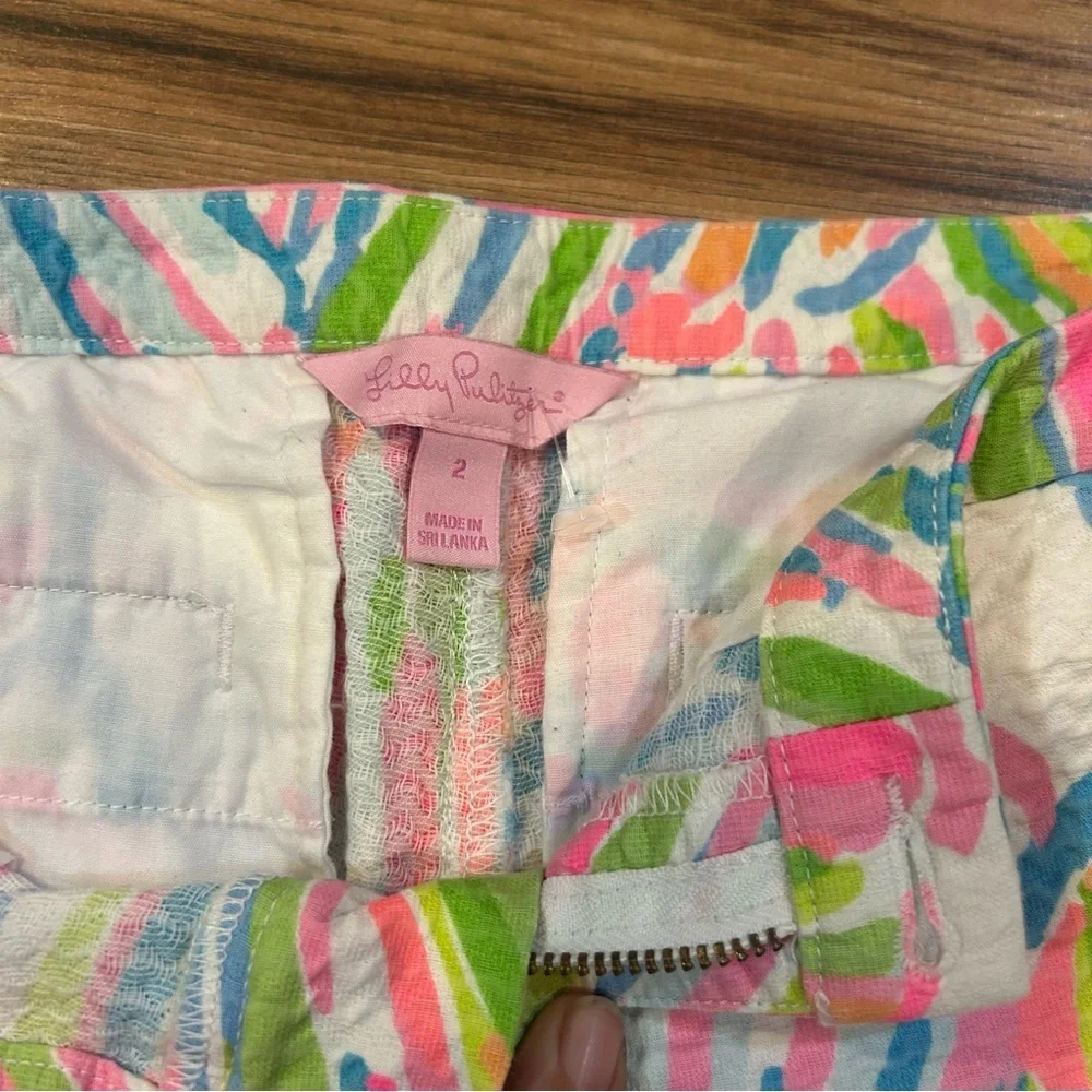 Lilly Pulitzer Women’s Size 2 Adie Shorts Resort White Shellabrate Print